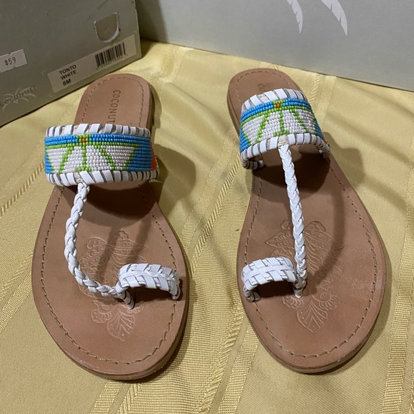Coconuts by Matisse Shoes Coconuts White Flat Flip Flops Poshmark